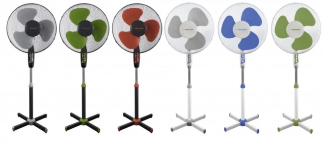Stoječi ventilator Hurricane črno-siv