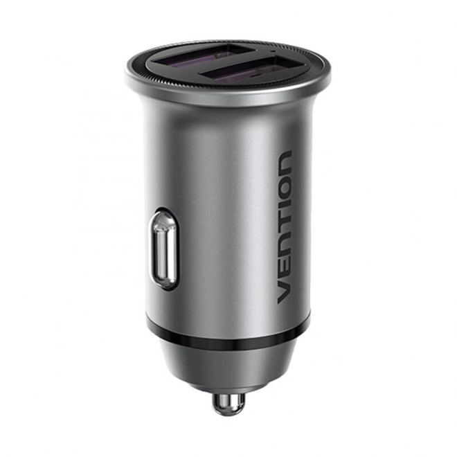 Avtopolnilec 2x USB Vention 30W Siv