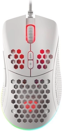 Igralna miška Krypton 555 8000DPI RGB bela