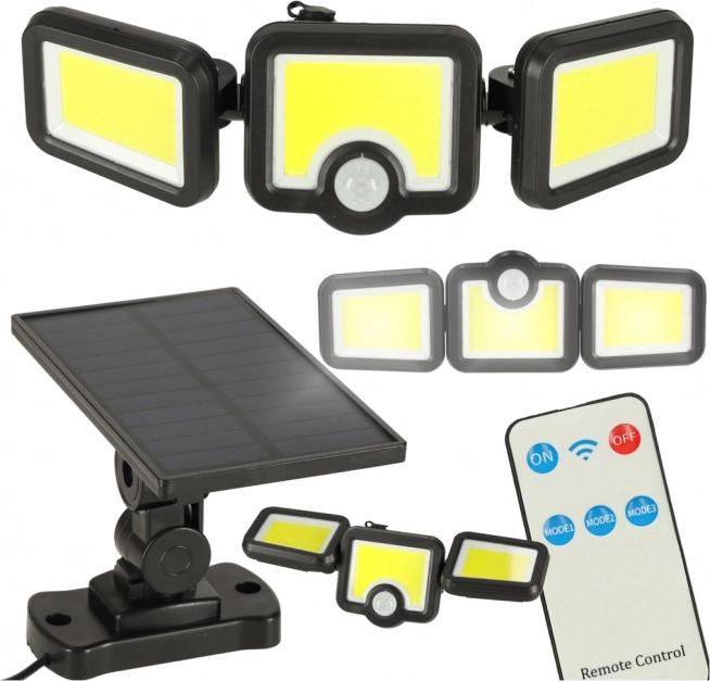 Solarna LED svetilka 3v1 s senzorjem gibanja in mraka
