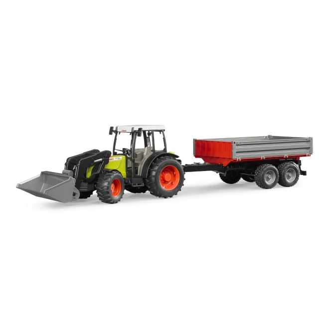 Bruder traktor CLAAS Nectis 267F z nakladalnikom in prikolico
