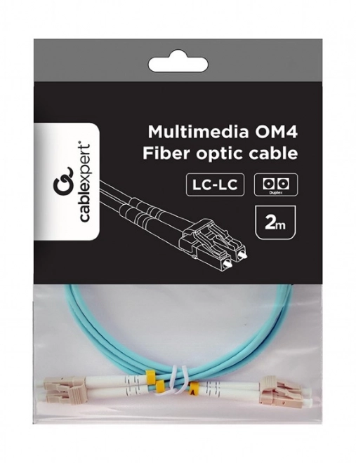Duplex multimodni optični kabel OM4 50/125, LC/LC, 2m