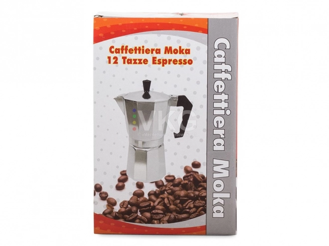 Moka konvica za 12 kav 600ml aluminij