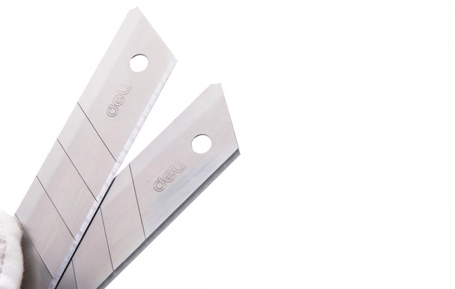 Nož 25 mm 10 ks nože glava Deli Tools EDL-DP05 (srebrna)
