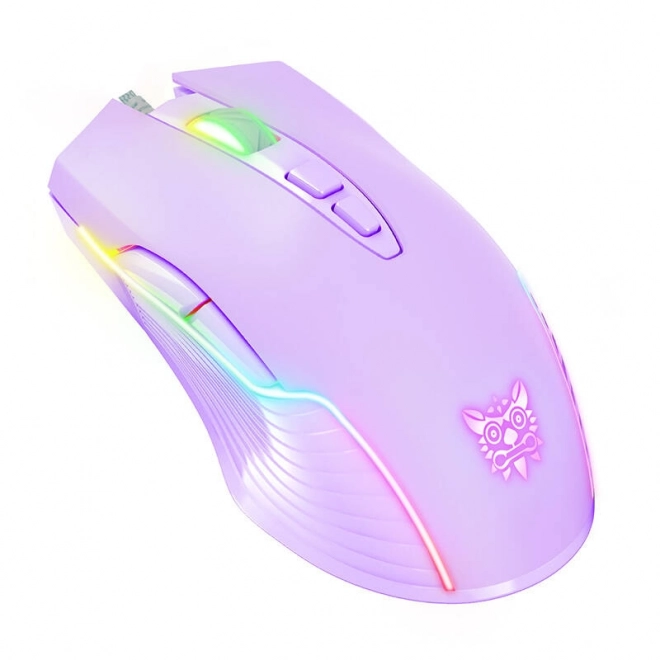 ONIKUMA RGB igralna miška vijolična