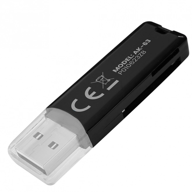 Bralnik kartic SD, USB 2.0, 480 Mb/s, AK-63