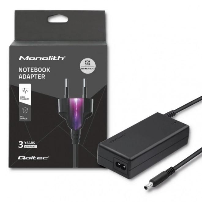 Napajalni adapter Qoltec za Dell 65W 19.5V 3.34A