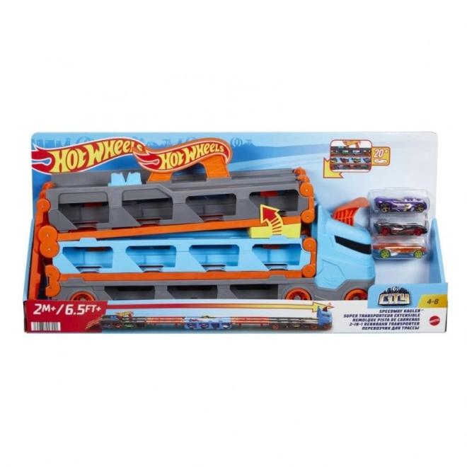 Hot Wheels dirkalni prevoznik 2-v-1