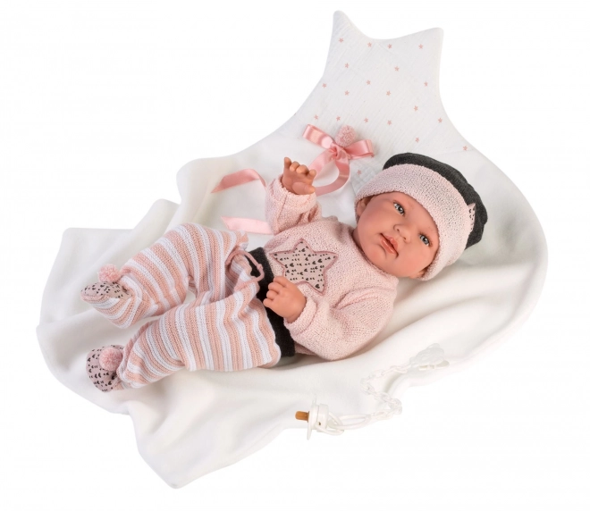 Llorens M843-26 oblačil za lutko dojenčka NEW BORN velikosti 43-44 cm