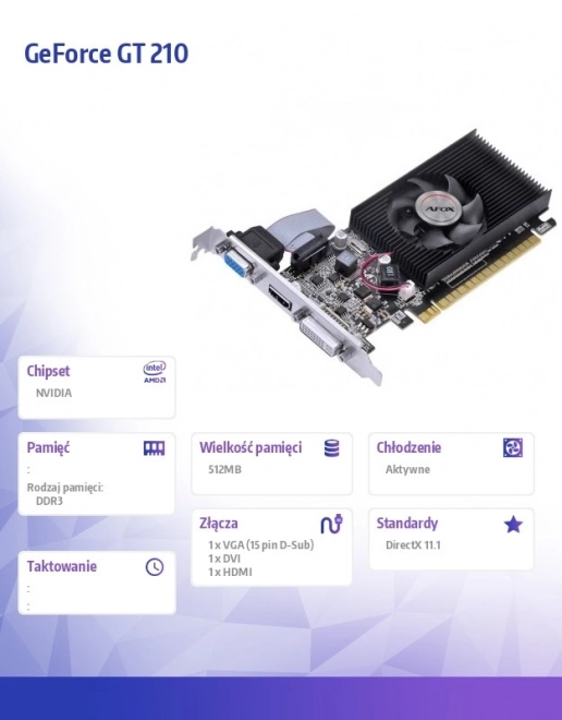 GeForce GT210 grafična kartica 512MB DDR3