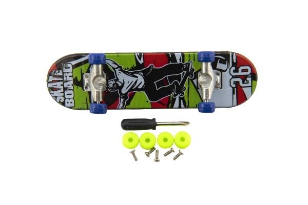 Skateboard za prste s pripomočki - 9 cm