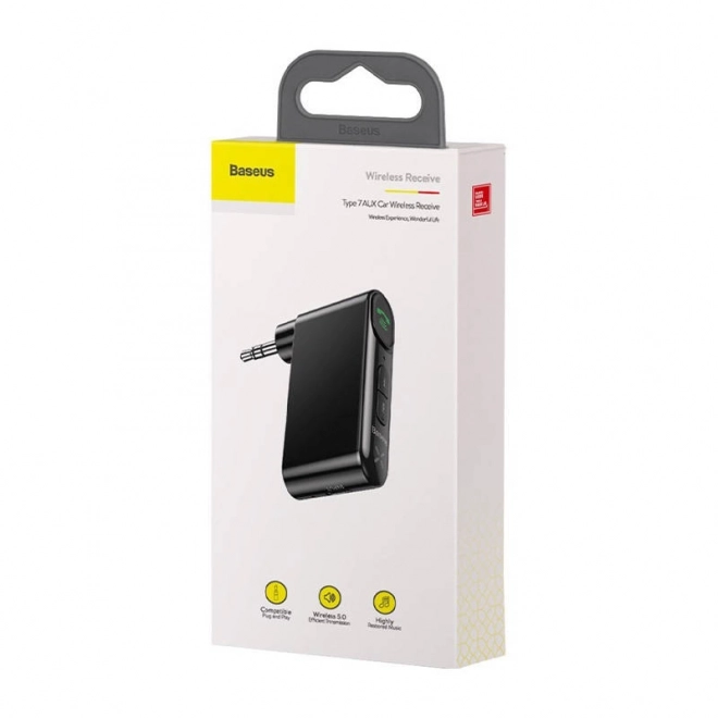 Baseus Qiyin AUX sprejemnik Bluetooth za avto črn