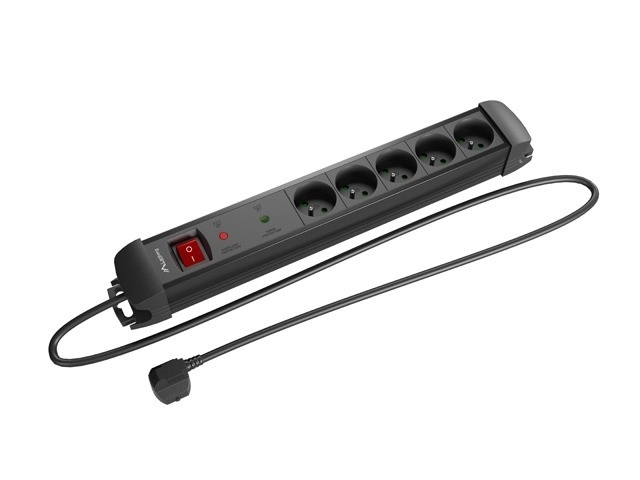 Napajalni trak 3,0m 5x230 cz SP1-05E-0300-BK