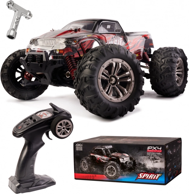 RC avto 1:16 brezkrtačni, 52 km/h, rdeče
