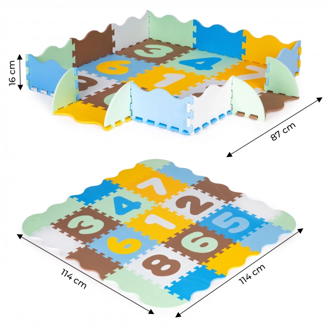 Izobraževalna penasta podloga puzzle, pregrada za otroke