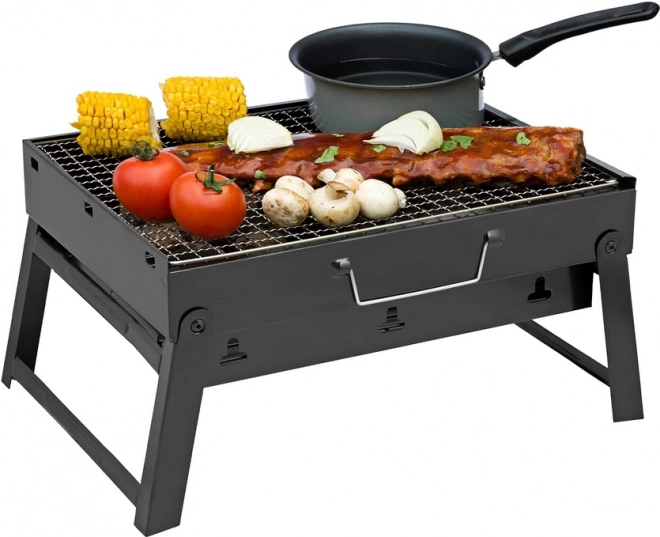 Prenosni zložljivi žar na oglje za kampiranje in BBQ
