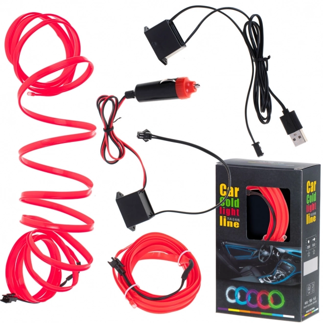 Ambientna LED osvetlitev rdeč trak 3m