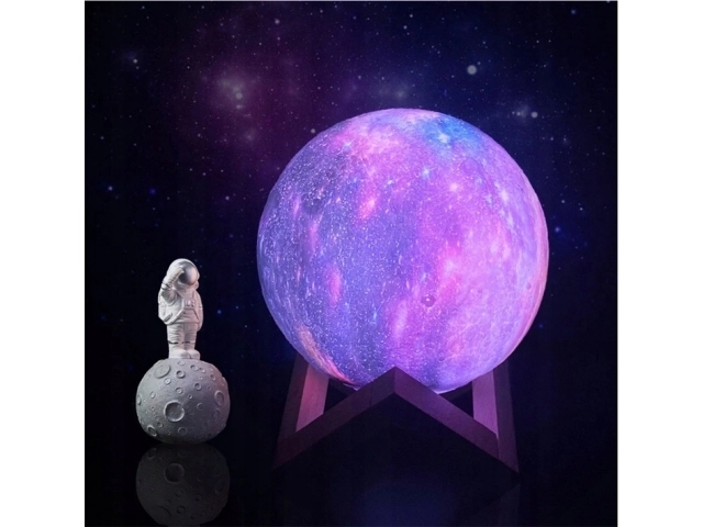 Nočna lučka GALAXY 3D z barvno RGB osvetlitvijo + daljinski upravljalnik