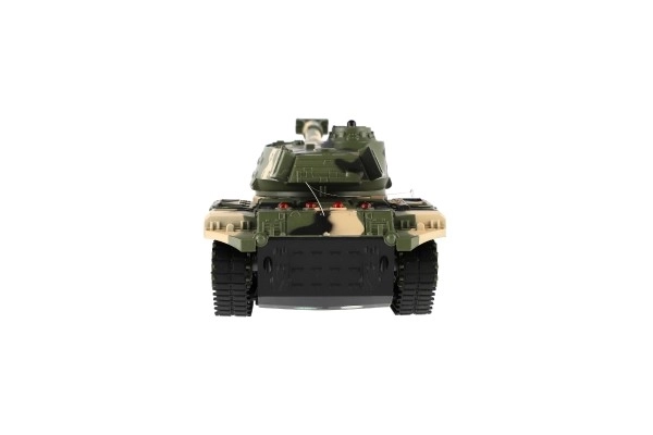 Tank RC plast 27cm 27MHz na baterije + polnilni paket z zvokom v škatli 37x17x19cm