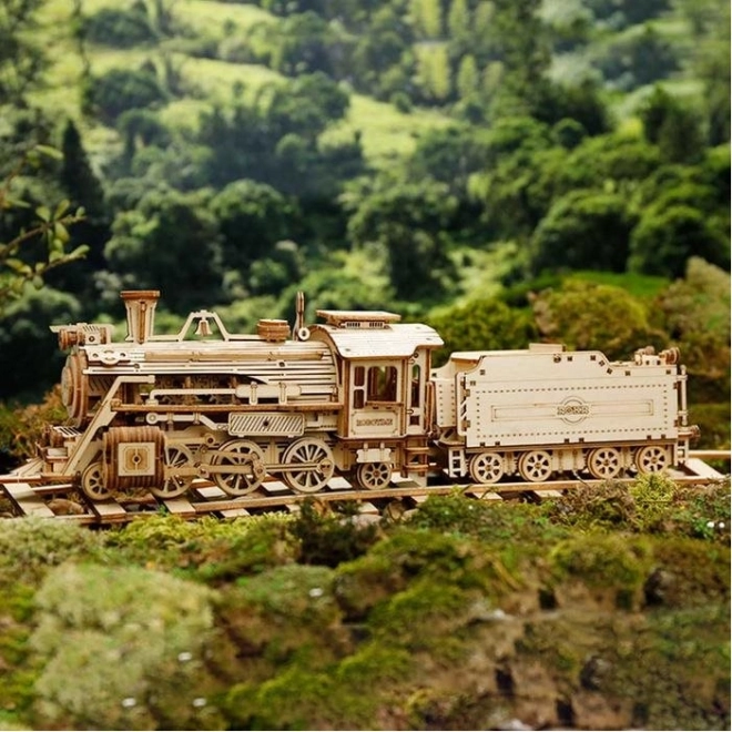 Lokomotiva - Parni Express - 3D lesena sestavljanka