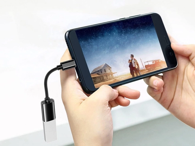 USB-C na USB-A 3.0 OTG adapter s opletenim kablom