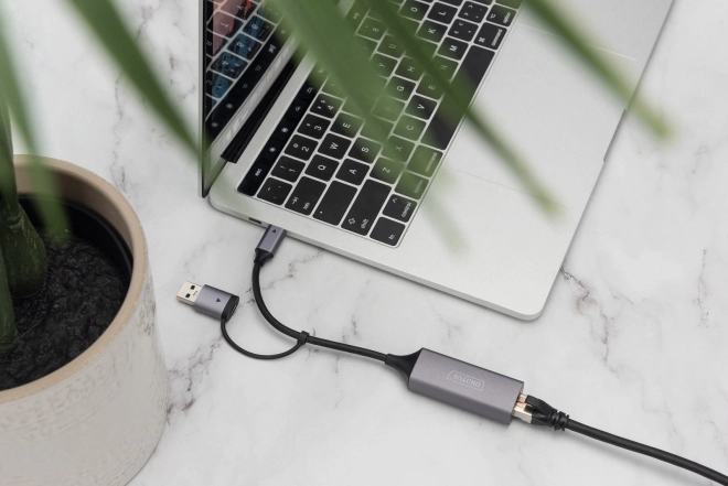 Digitus USB-C na USB-A adapter na RJ45 2.5 Gigabit Ethernet