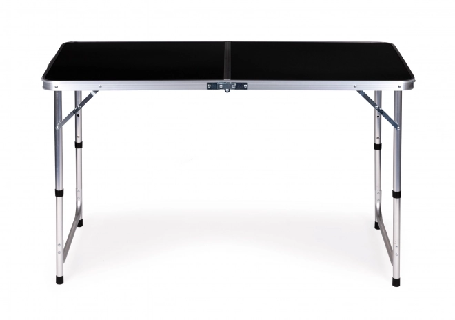 Prenosna miza zložljiva kamp miza črna plošča 120 x 60 cm