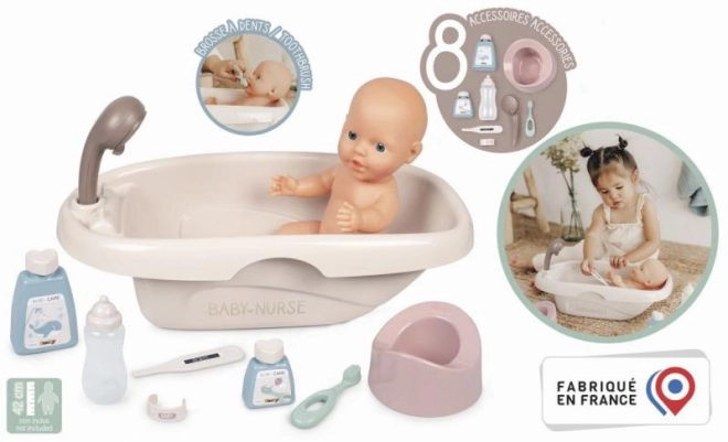 Banjica za dojenčke s pripomočki Smoby Baby