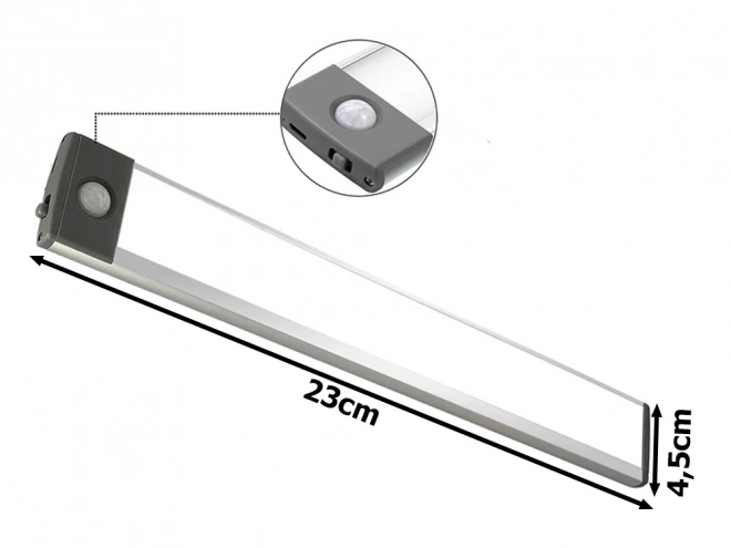 Usb svetilka s senzorjem gibanja in zatemnitvijo 23 cm