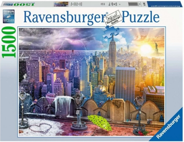 Ravensburger sestavljanka Letni časi New Yorka 1500 koščkov