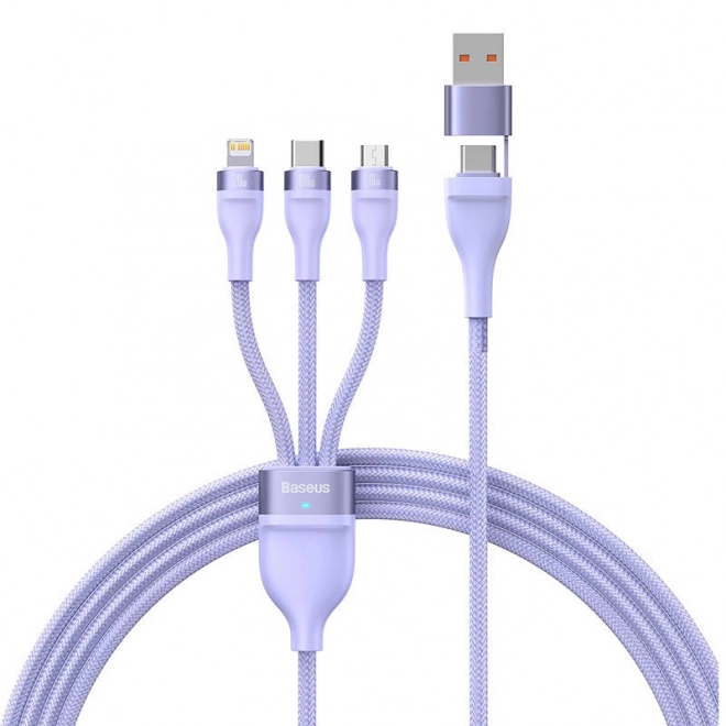 Kabel Baseus Flash Series 2v1 USB-C + mikro USB + Lightning 100 W