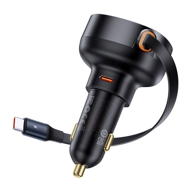 Polnilec za avto Baseus Enjoyment Pro z USB-C kablom