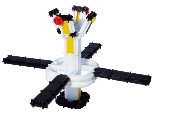 Konstrukcijski set SEVA VESOLJE Satelit plastika 425 kos v škatli 35x33x5cm