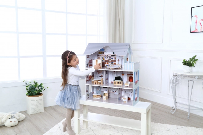 Hiša za lutke s pohištvom Residence Emma ECOTOYS