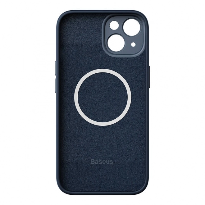 Magnetno ohišje in komplet kaljenega stekla za iPhone 14 Plus - Baseus Liquid Silica modra