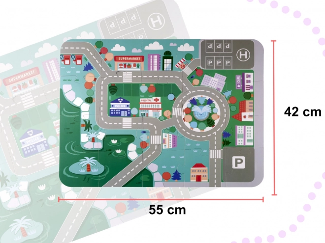 Leseni blok z leseno podlogo - mesto 115 delov