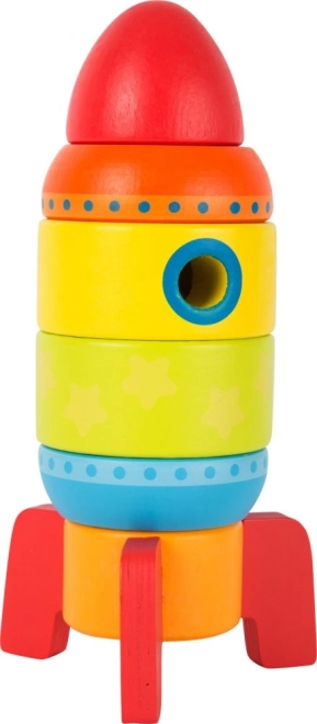 Small Foot Lesena barvna raketa