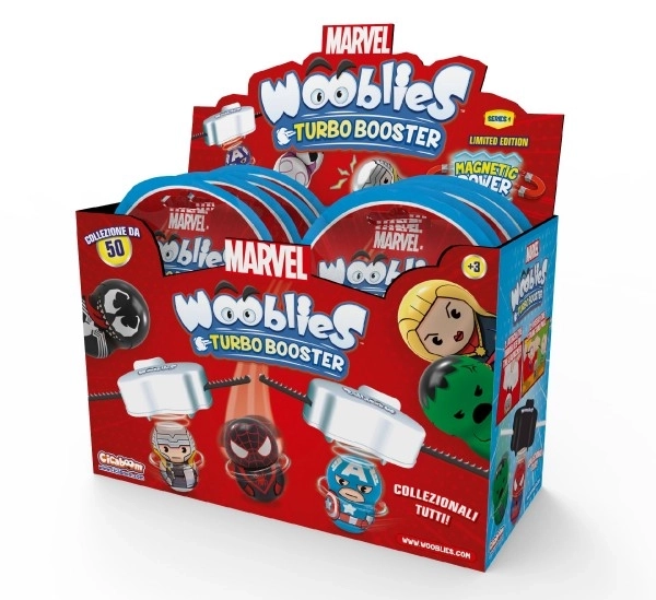 Wooblies magnetne figurice z turbo izstreljevalcem - 4 cm