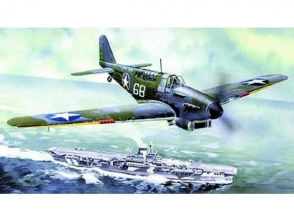 Model Fairey Fulmar MK.I/MK.II 17x19,6cm v škatli 25x14,5x4,5cm