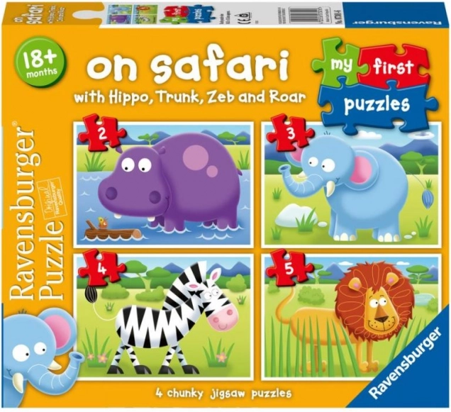 Moje prve sestavljanke: Na safariju 4v1