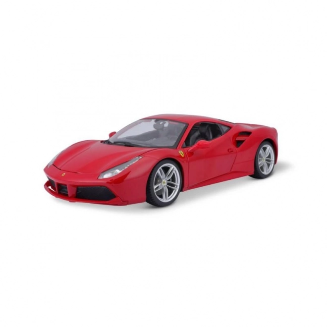 Kovinski avto Ferrari 488 GTB rdeč
