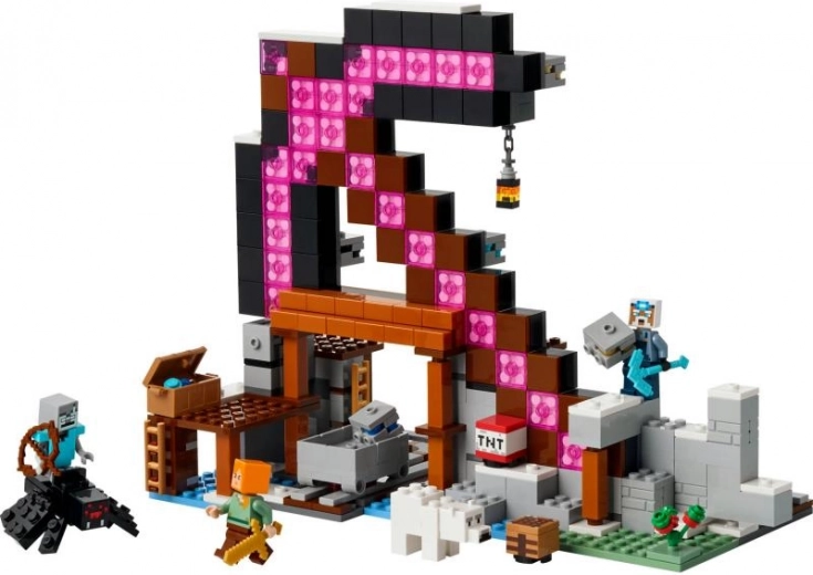 Iconic pickaxe as a play scene and display piece