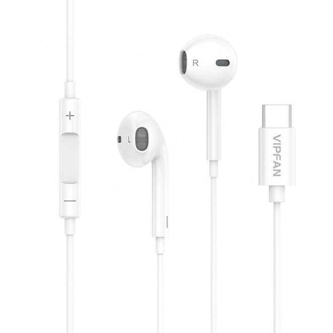Vipfan M14 USB-C žična slušalka bela