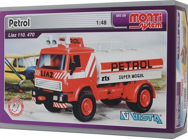 Stavebnica Monti Sistem MS 09 Petrol Liaz 1:48 v škatli 22x15x6cm