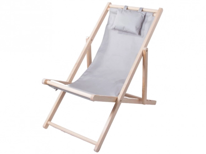 Lesen zložljiv plažni ležalnik z blazino