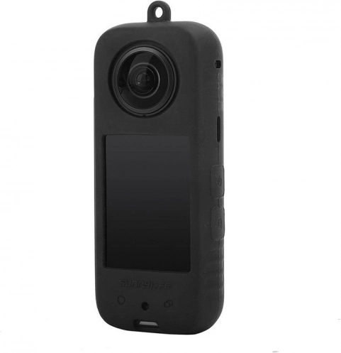 Silikonski zaščitni ovitek Sunnylife za Insta360 X3, črn
