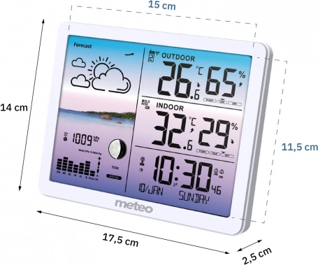 Barometer in graf trendov tlaka