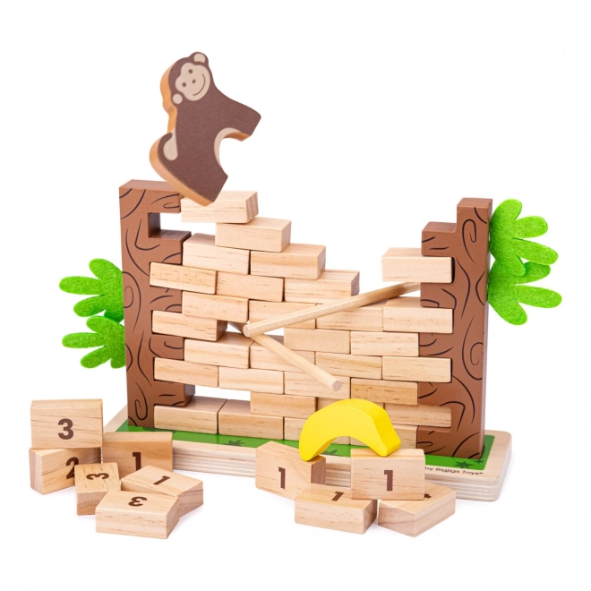 Bigjigs Toys Lesena motorna igra Podivna Džungla