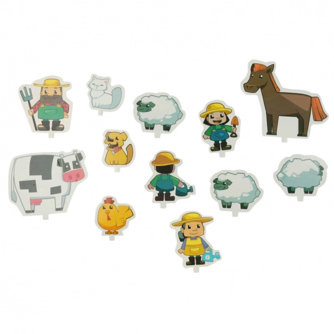 Gradbene kocke Mini Waffle - Kmet Velik set