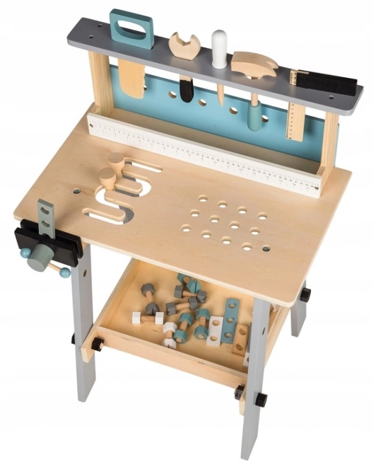 Lesena delavnica s orodjem 32 delov Ecotoys